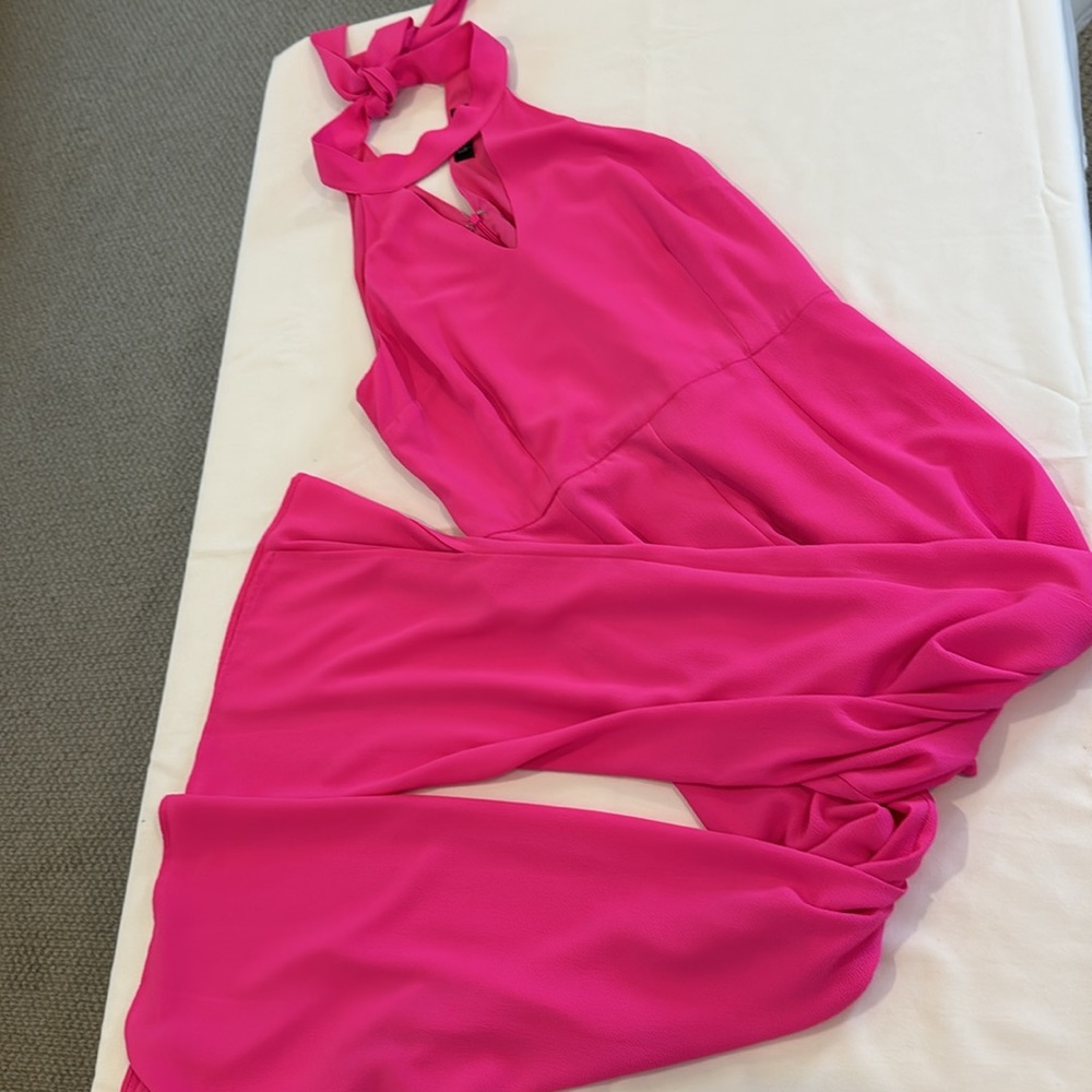 Fuscia Halter Jumpsuit